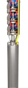 Byron Jackson SUBM submersible pumps with H2O water-filled motors
