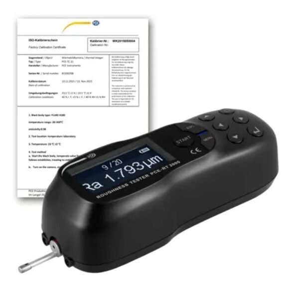 Material Surface Roughness Tester PCE-RT 2000BT-ICA incl. ISO Calibration