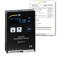 Surface Testing - Roughness Tester PCE-RT 11-ICA Incl. ISO Calibration