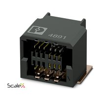 SMD female connector, shielded