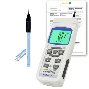 Surface pH Meter PCE-228SF-ICA incl. ISO Calibration Certificate