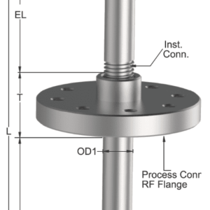 Tempsen R - 726 RTD with Nipple & Taper Thermowell