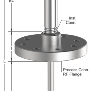 Tempsen R - 729 RTD with Nipple & Straight Thermowell
