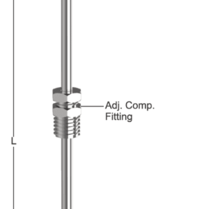 Tempsen T - 344 THERMOCOUPLE INSET WITH FITTING
