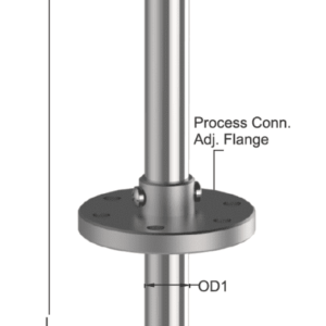 Tempsen T - 503 THERMOCOUPLE WITH TAPER THERMOWELL & ADJUSTABLE FLANGE