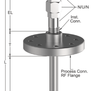 Tempsen T - 732 THERMOCOUPLE WITH N/U/N & STEPPED THERMOWELL